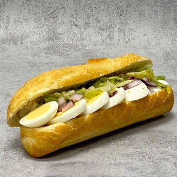 Afbeeldingen van Halve baguette ei met ui